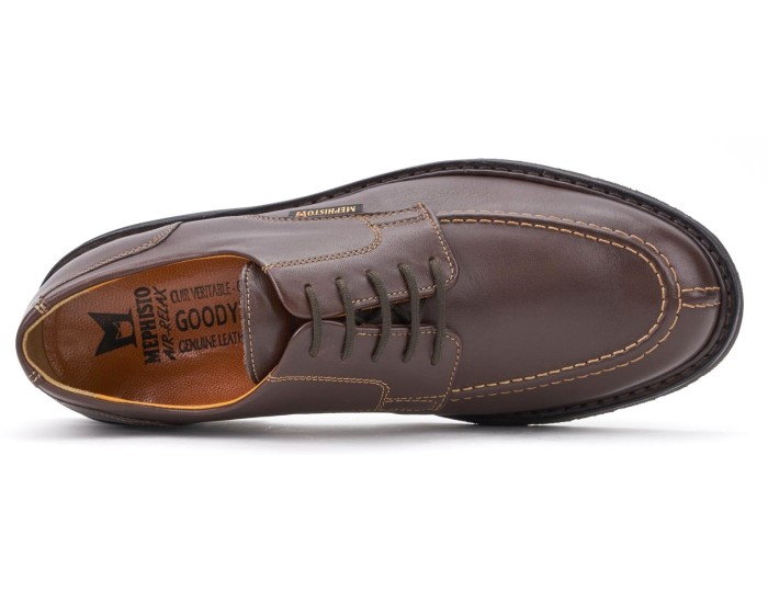 Mephisto PHOEBUS Men's Lace-up Shoe - Hand Made - Dark Brown